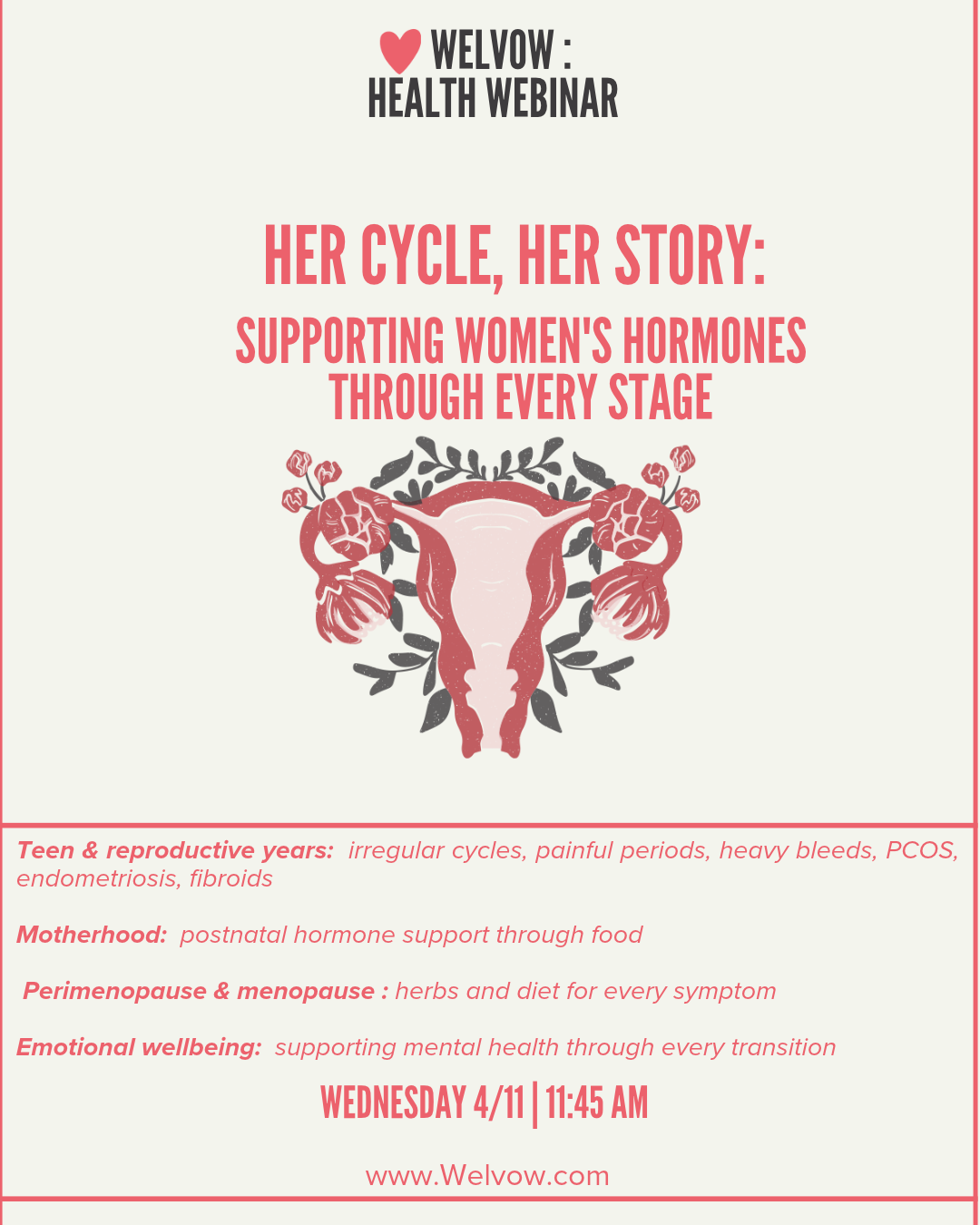 Her Cycle, Her Story: Supporting Women's Hormones Through Every Stage